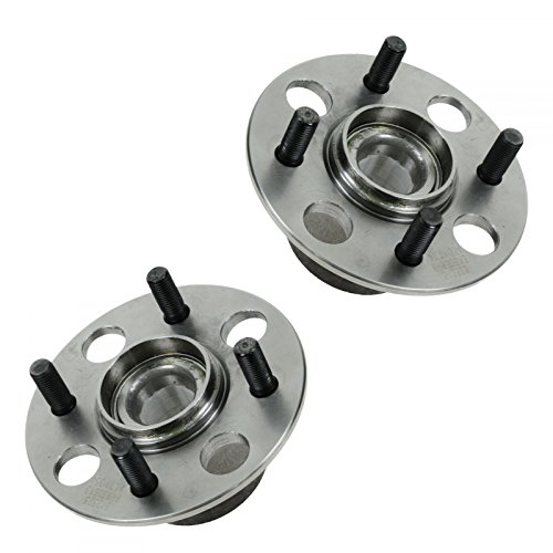 Image of TRQ Rear Left and Right Wheel Bearing and Hub Assembly Set 2 Piece Compatible with 2007-2012 Honda Fit 2013 Fit Base Model Sport 2010-2014 Insight