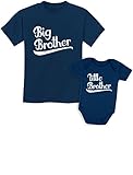 Big Brother Shirt Little Brother Boys Matching Outfits Brothers Sibling Shirts Kids Shirt Navy/Baby Navy Kids Shirt 3T / Baby Newborn