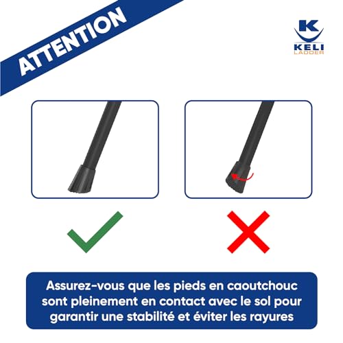 KELI - Scaletta a 3 gradini, scaletta domestica in...