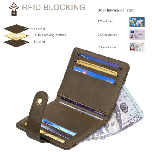 Image of Small Wallets for Women Slim Minimalist Bifold Credit Card Holder