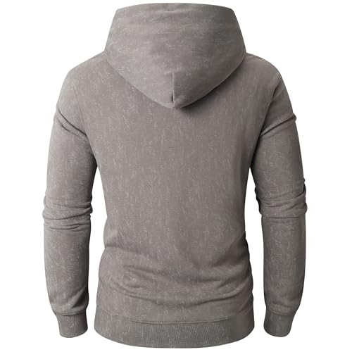 Image of KLIEGOU Mens Tie-Dye Pullover Hooded Sweatshirt