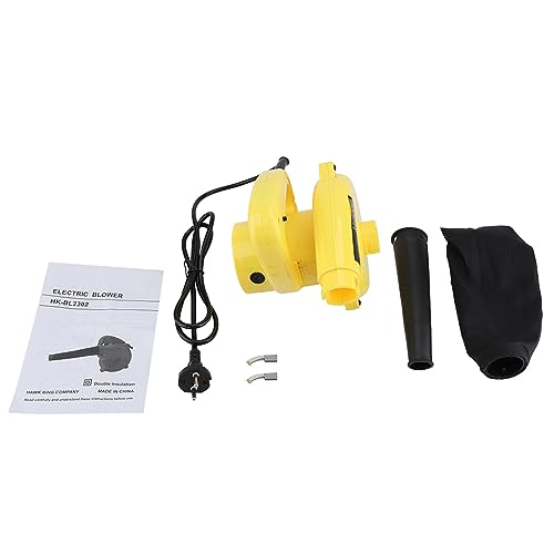 Akozon 600W Aspirateur Souffleur Broyeur, 220V 800W Electric Air Blower Handheld Computer Car de Feuilles pour Le Balayage des Mouillées Jardin Dust Remover Vacuum Cleaner EU Plug