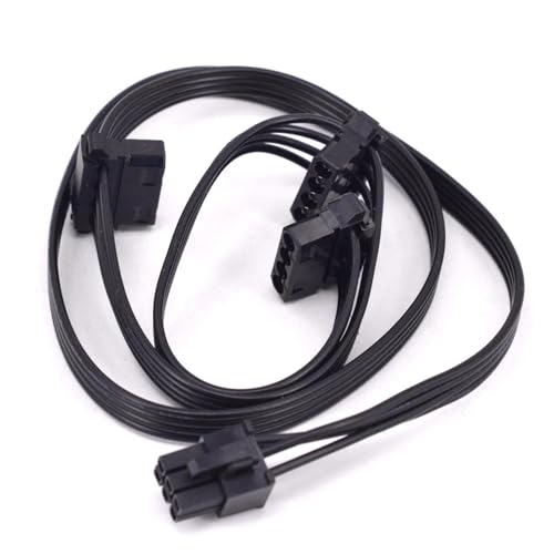 Cable de alimentación PCIe 6Pin a IDE SATA para minería miniatura 5