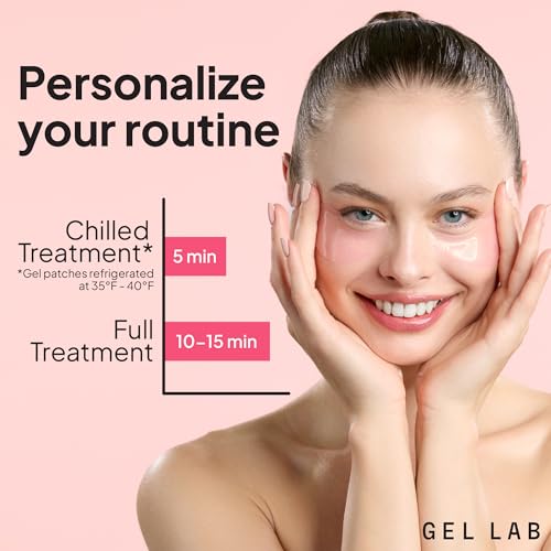 Gel Lab RENEW Retinol & Collagen Under Eye Patches - Korean Skincare Hydrating Eye Mask for Fine Lines, Wrinkles, Firming, Brightening - 60 Patches - Image 6