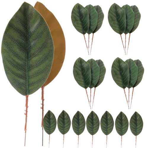 Feuilles de magnolia artificielles sans entretien pour remplacer le bouquet de fleurs fanées