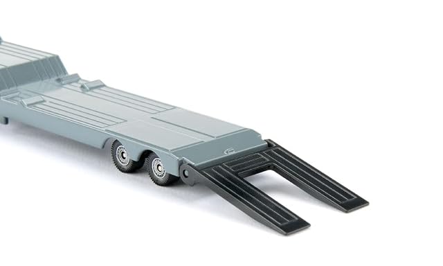 Foto 8 de 8 de Siku 1762, camión Man con Remolque de Plataforma Baja y Excavadora, 1:87, Metal/plástico, Rojo/Gris