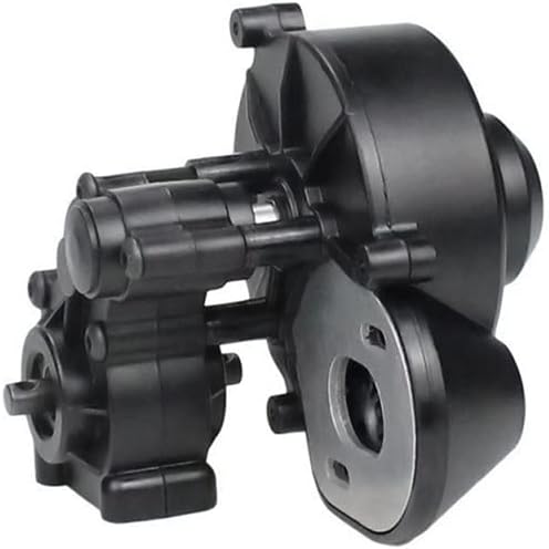 for Axial SCX10 90046 90047 1/10 Climbing Car Plastic Wave Box Assembly with Gear Modified Upgraded - (Color: Black)