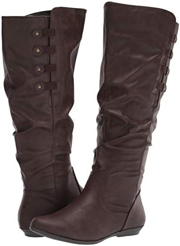 CLIFFS BY WHITE MOUNTAIN Women's Francie Tall Shaft Boot, Brown/Distressed, 8.5 M | Image 6