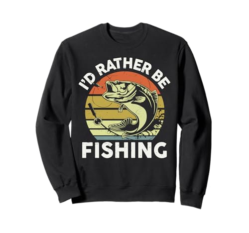 Id Rather Be Fishing T-Shirt pour Homme, Femme, garçon, Enfant Sweatshirt