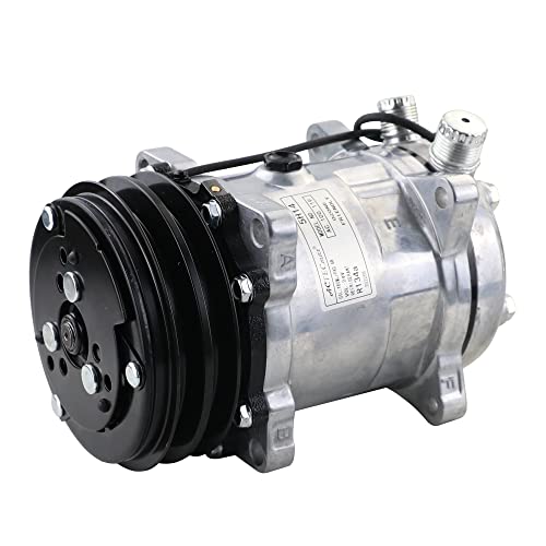 ACTECmax Universal A/C Compressor 2PK Clutch SD 508 5H14 R134A V Belt 24V by ACTECMAX - Used condition - US$44.28