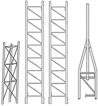 ROHN 45SS030 45G Series 30 Self Supporting Tower Kit, No Ice