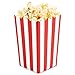 Set of 100 Popcorn Favor Boxes - Mini Paper Popcorn Bags and Snack Containers, Carnival Party Supplies for Movie Night, Movie Theme Party, Red and White, 3.5 x 3.5 x 5.5 Inches