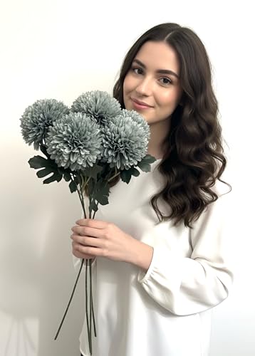 Sorola 6 Large Chrysanthemum Stems Artificial Flowers Faux T