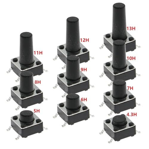 Bouton poussoir micro tactile 6x6x6mm idéal pour réparer vos circuits - 2
