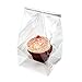 Clear Cupcake Bags | 100 Bags | Size: 4" x 4" x 9" | for Muffins Bundt Cakes | Weddings, Parties | Holds 1 Large Decorated Cupcake | CBG1XL 