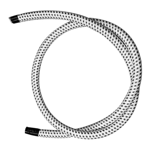 SHINEOFI Manguera de Repuesto para Plancha de Prendas Flexible y Resistente al Calor, Tubo Duradero de 2 Metros en Colores Negro y Marfil, Accesorio de Ropa