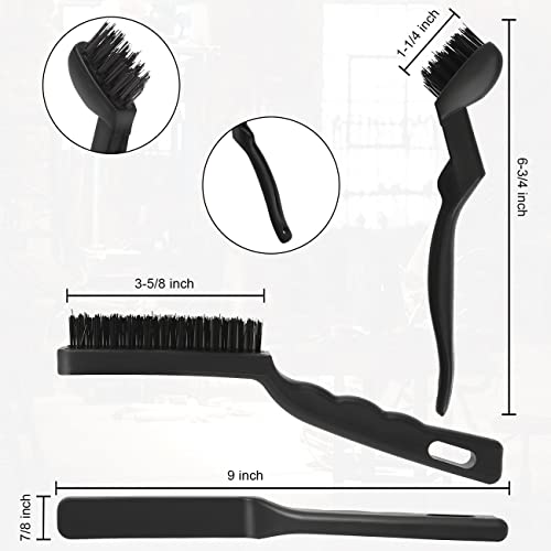 Image of VASTOOLS Wire Brushes Pack of 6. for Cleaning Welding Slag, Rust and Dust. 9 inch and 6-3 /4 inch Brass, Nylon, Stainless Steel Brushes with Rigid Handle