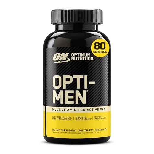 Optimum Nutrition Opti-Men Daily Multivitamin for Men, Immune Support Supplement with Amino Acids, 80 Day Supply, 240 Count, (Packaging May Vary)