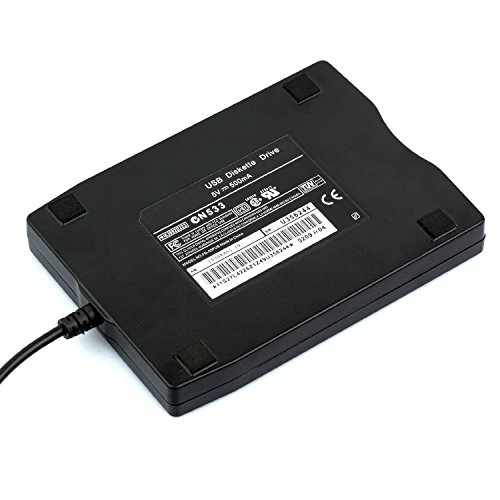 Noblik USB Floppy Drive 3.5inch USB External Floppy Disk Drive Portable 1.44 MB FDD USB Drive Plug and Play for PC Windows 10 7 8 Windows XP Vista Black