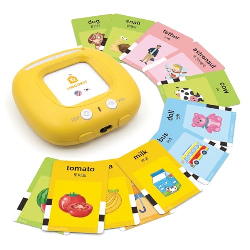 Premium Korean-English Bilingual Talking Flashcards | Educational Toy for Toddlers, Boys & Girls |...