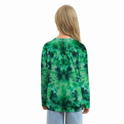 color cosplayer Girls St. Patrick's Day Shirt Long Sleeve Shamrock Holiday Top St Pattys Day Shirt for Kid4