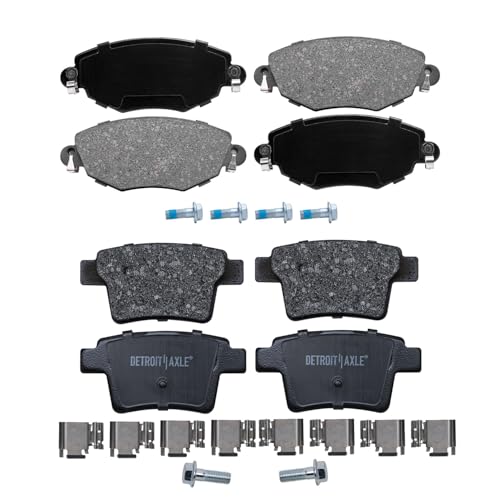 Image of Detroit Axle - Brake Pads for 2005-2008 Jaguar X-Type, Front and Rear