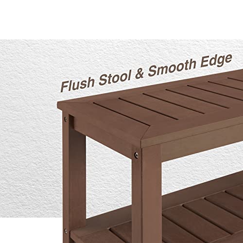 Psilvam Poly Lumber Shower Bench, Spa Bench With Plus Size, Water Resistant & Non-Slip Design Shower Seat For Bathroom, Living Room, Bedroom (28 * 15 Inches) #TOP4