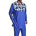 African Men‘s Clothing Fashion Suit Two Pieces Set Dashiki Outfit Top Pant Tracksuit TR2-V63 Large