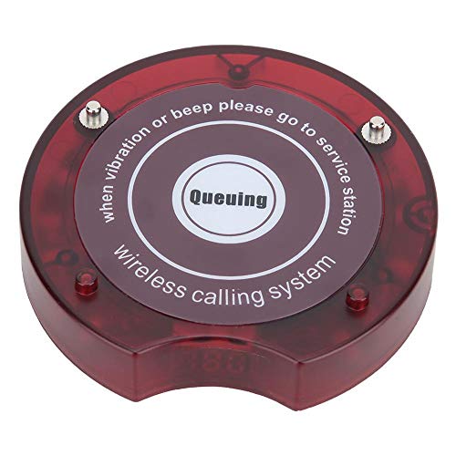 Goshyda 10 pcs/Pack Queuing Calling System Kit, Long Distance Guest Paging Queuing System Receivers, for SU 668