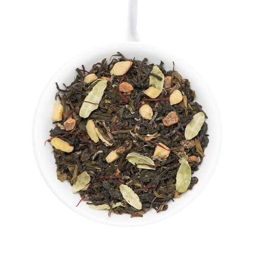 VAHDAM Kashmiri Kahwa Tea, 100g (50 Cups), Indian Masala Chai | Green Tea, Cinnamon, Cardamom, Almond, Saffron Spiced Chai