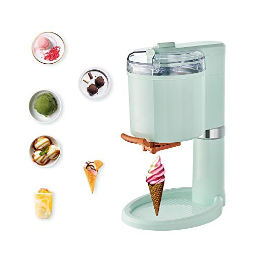 Máquina de postres de frutas congeladas, máquina de helados automática para el hogar + máquina de helados de 1L Cocina DIY, Máquina para hacer rollos de helado, Parrilla de yogur congelado