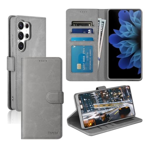 Étui portefeuille Galaxy S25 gris idéal pour vos déplacements et voyages