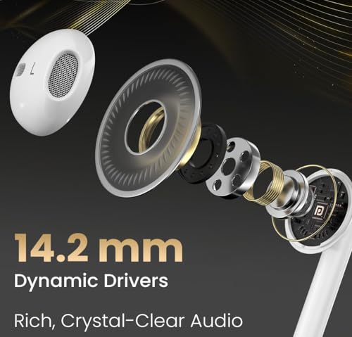 Image of 3.5mm Wired Earphones with Mic | in-Ear Headphones with 14.2mm Dynamic Driver for Apple iPhone 15 with Powerful Bass, in-Line Controls, TPE Anti-Tangle Cable (STB.NJR.1TB)