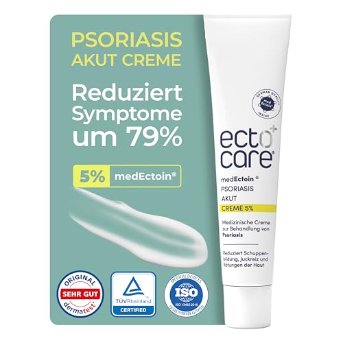 ectocare® Psoriasis Creme Akut mit 5% Ectoin 30ml | Schuppenflechte Salbe ohne Kortison | Medizinprodukt...