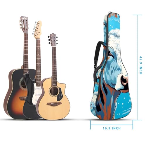 Sac pour guitare acoustique 101,6 cm imperméable à plusieurs poches - 5