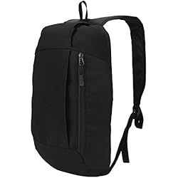 Alomejor - Mochila Deportiva Unisex Impermeable para Correr, Deportes al Aire Libre, Bolsa de Hombro para Camping, Correr, Caminar, Ciclismo, Negro