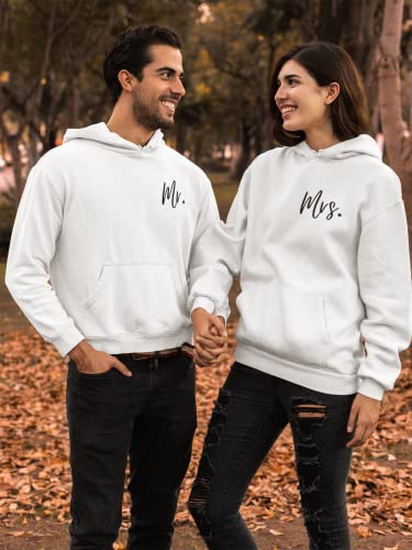 Mr and Mrs Matching Married Hoodie or sweatshirt Newlywed Sweater Bride and Groom Gift Multi Color3