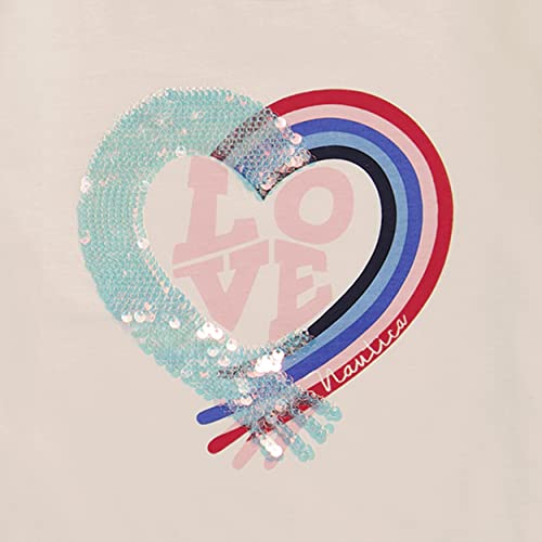 Image of Nautica Girls Short Sleeve Legacy T-Shirt with Flip Sequin Design, Cotton Tee with Tagless Interior