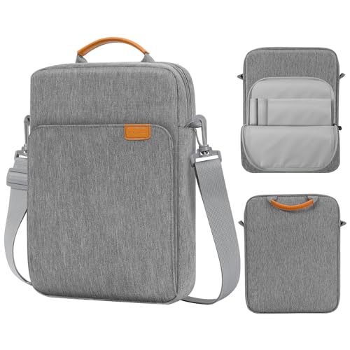 Image of MoKo 13.3-14 Inch Laptop Sleeve Bag Fits Mac Neo 13-inch A18 Pro, Mac Pro 13.3 inch M2 2022 /M5 /M5 Pro /M5 Max 14.2 inch 2026, Mac Air 13.6 inch M5 2026, Handle Carrying Case with Shoulder Strap, Dark Gray
