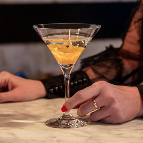 Foto von Krosno Martini-Gläser Cocktailgläser | Set von 6 | 240 ML | Avant Garde Kollektion | Perfekt für Zuhause, Restaurants und Partys | Spülmaschinenfest