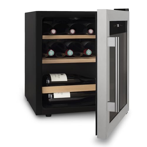 Les Petits Champs Vinoteca 15 botellas CAVC15 46L, Puerta acero inoxidable, Anti-UV, Sistema termodinámico, Regulable de 4°C a 18°C, Silenciosa, Iluminación LED, 2 estantes - imagen 3