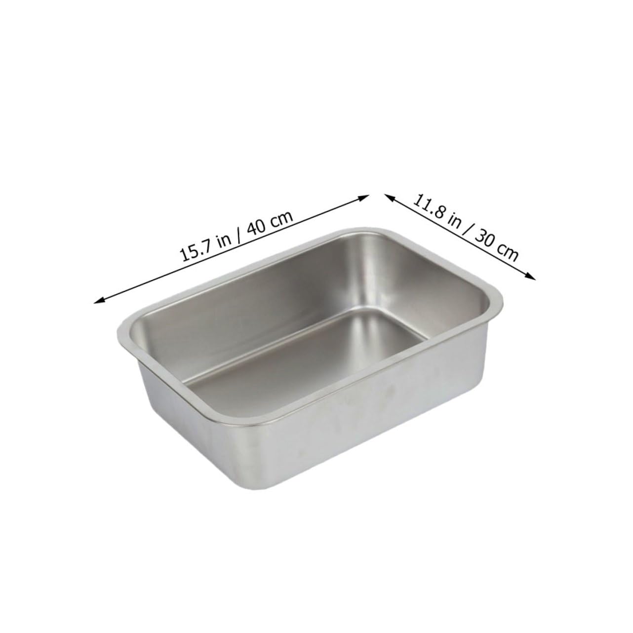 DOITOOL Edelstahlplatte Runde Servierplatte für Grill und Kantine