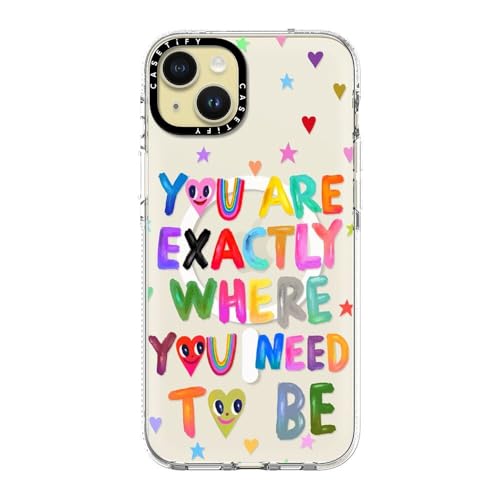 Coque transparente iPhone 15 Plus CASETiFY anti-jaunissement compatible MagSafe protection 2m