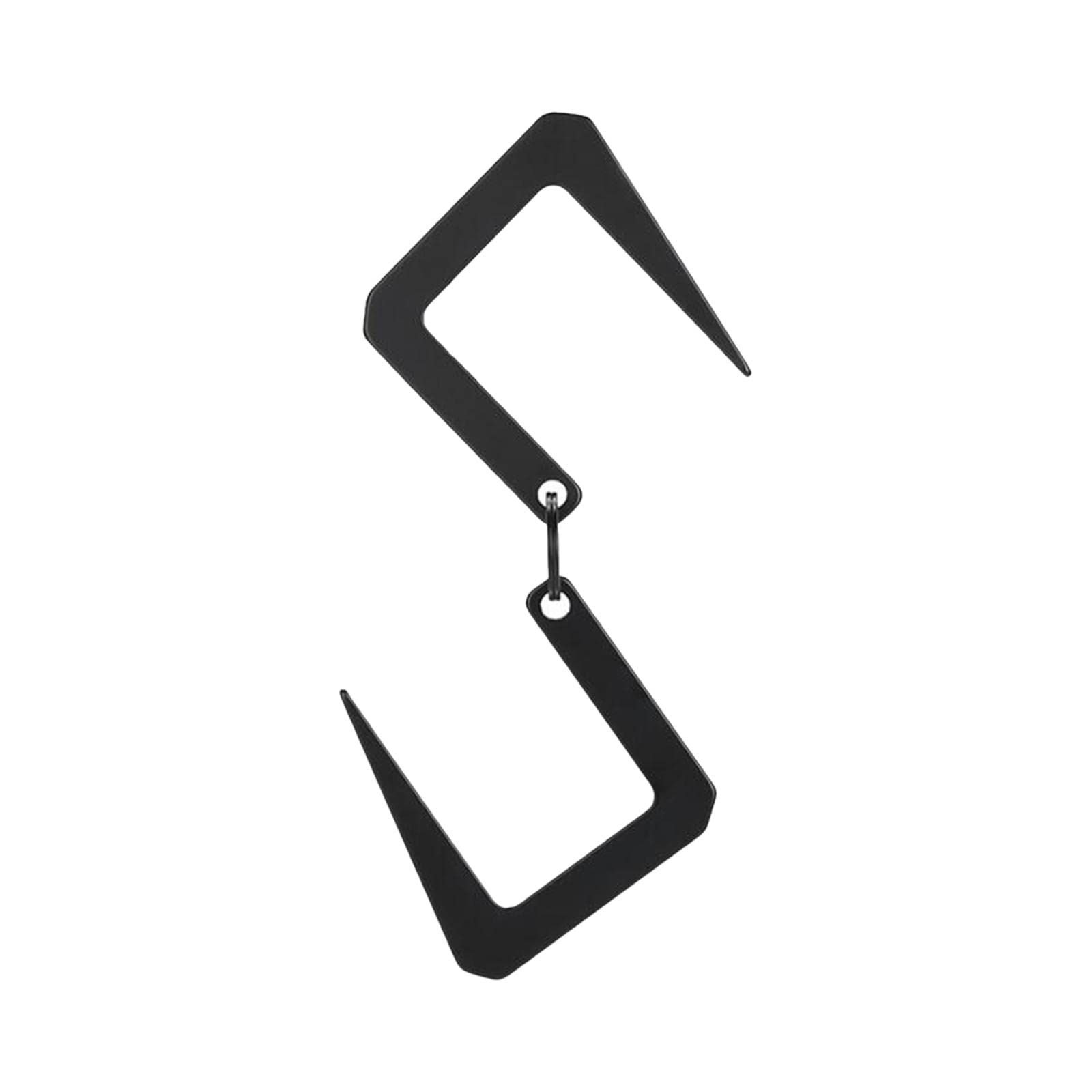 Neaxgeandx Black, 155X72x2.7mm Heavy Duty Metal S Hook Utility Hanging Hooks Outdoor Camping Storage