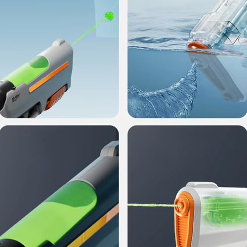 Image of Storio Rechargeable Electric Automatic Big Powerful Holi Pichkari Water Gun Toy for Kids with Luminous Light | 600ML Inbuilt Storage | Upto 30Ft Range |High Pressure Mechanism