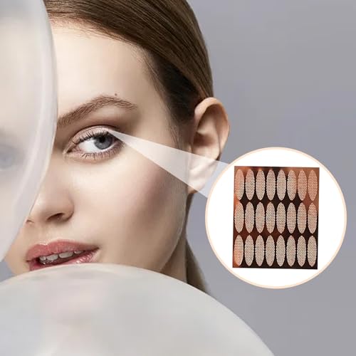 576 Stück Schlupflider Stripes, Augenlid stripes Unsichtbar, Schlupflider Tapes, Double-Sided Eyelid Tapes, Augenlidklebeband mit Pinzette Gabelstange Flaschen, 25 x 3.5 MM Größen L