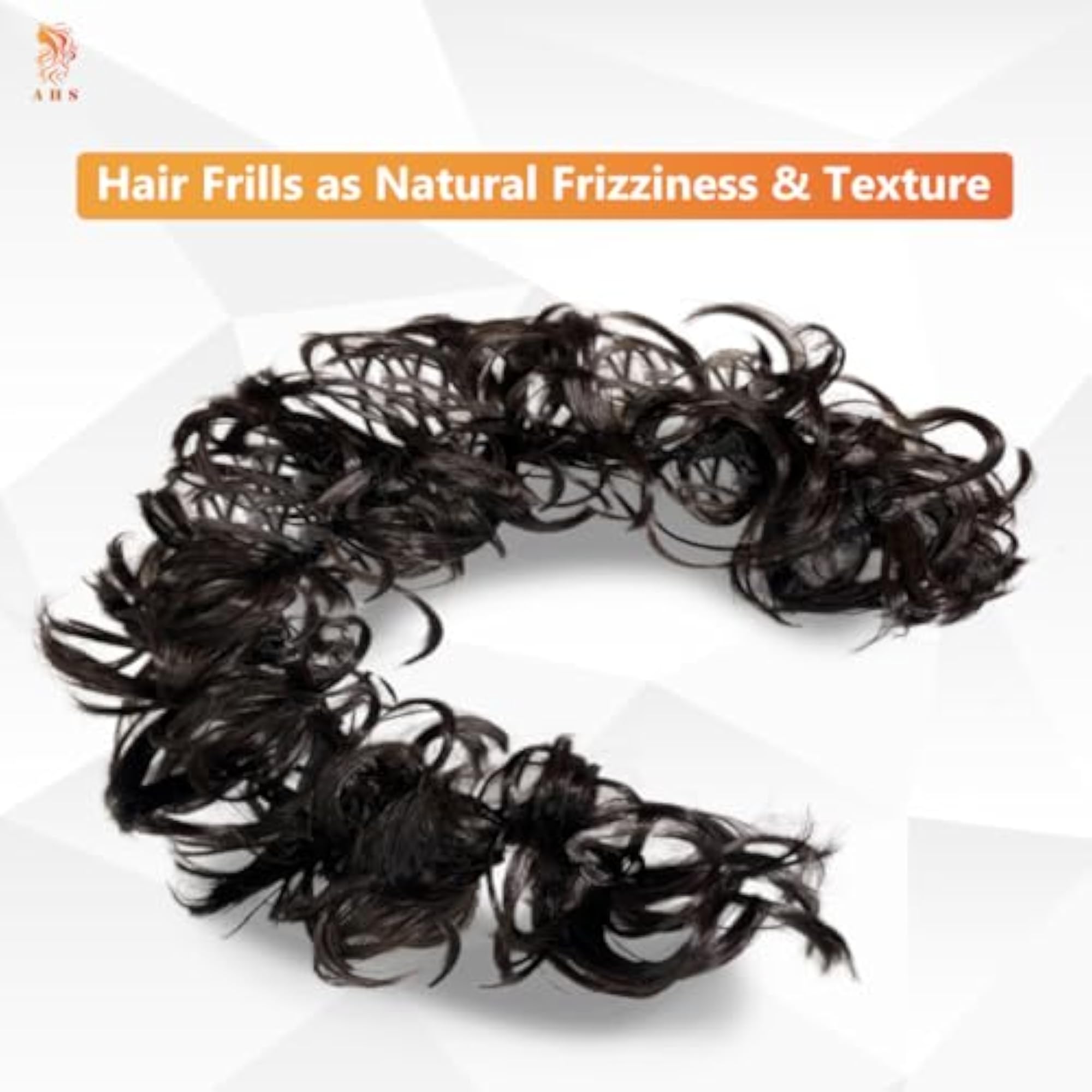 Messy Hair Frill Bun Extension Combo for Women