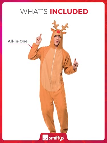 Smiffys Costume Renna, Marrone, Con Body Halloween - 4