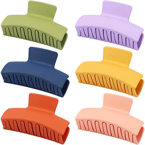 Candy Color Hair Claw Clips Giant Matte Hair Clip for Women and Girls NonSlip Large Banana Jaw Claw Clip French Design H
