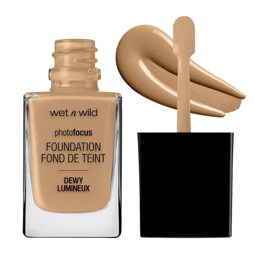 Image of wet n wild Photo Focus Dewy Liquid Foundation Makeup, Amber Beige